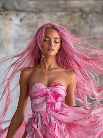 Advantage pink hair Retouch