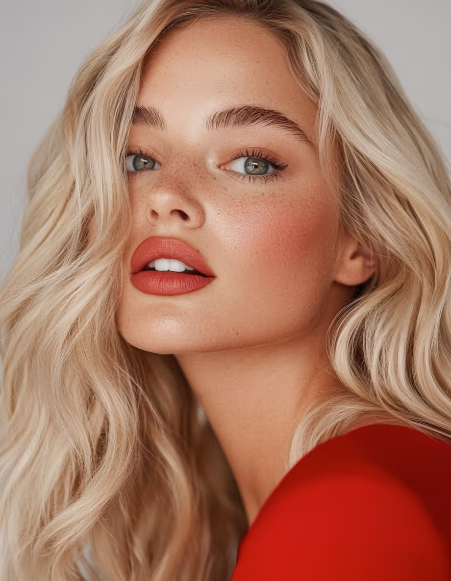 Professional retouch showcasing natural skin enhancement.